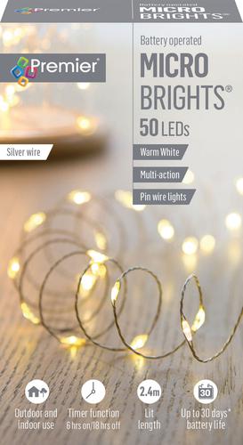 50 LED Warm White Micro Bright Lights