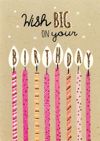 Birthday Greeting Card - Wish big on your Birthday